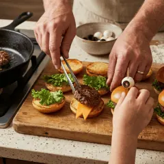 Mini-burgers monstres