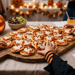Mini-pizzas fantômes