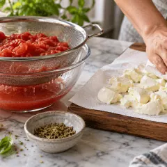 Naan pizza margherita