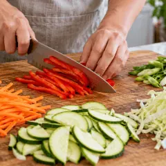 Nouilles sautées aux légumes