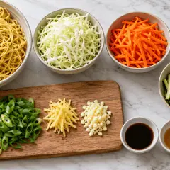 Nouilles sautées aux légumes