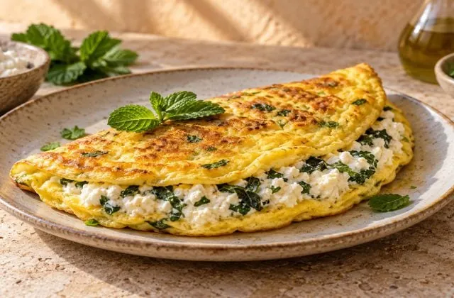 Omelette au brocciu, vue principale