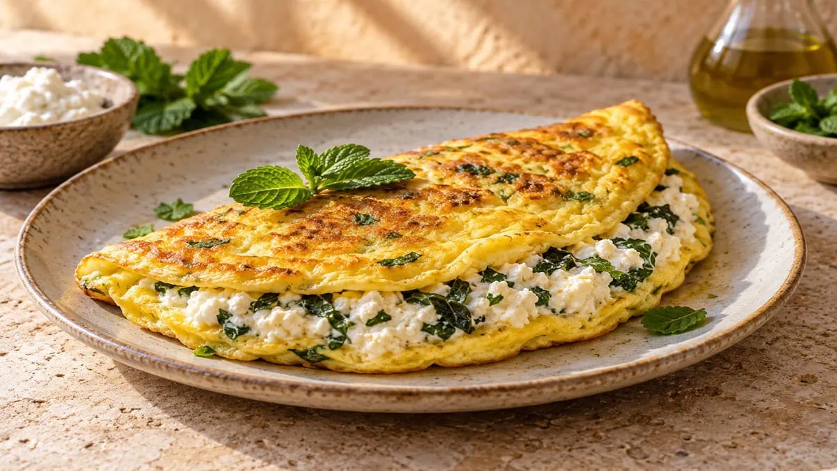 Omelette au brocciu, vue principale