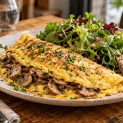 Omelette aux champignons