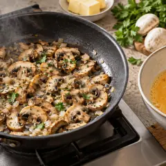 Omelette aux champignons
