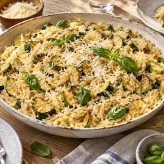 Orzo crémeux courgette-parmesan