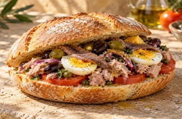 Pan bagnat, vue principale