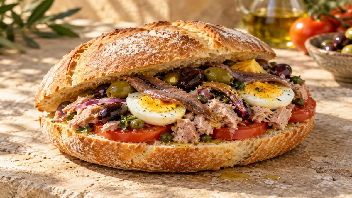 Pan bagnat, vue principale