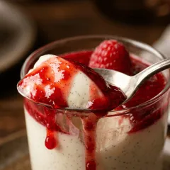 Panna cotta sanglante