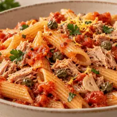 Pâtes au thon et à la tomate