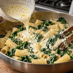 Pâtes ricotta-épinards