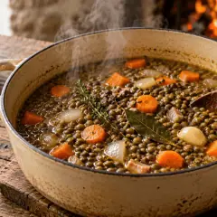 Petit salé aux lentilles
