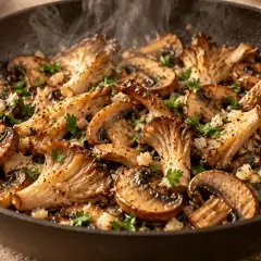 Polenta crémeuse aux champignons