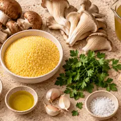 Polenta crémeuse aux champignons