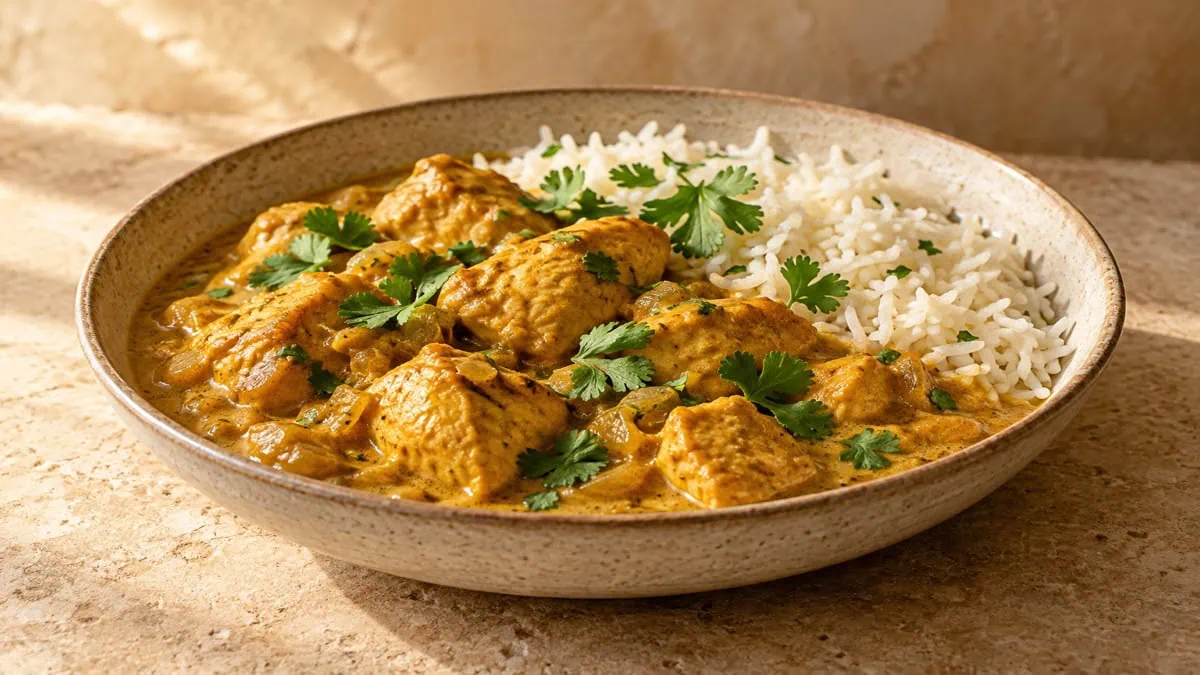 Poulet au curry – vue principale