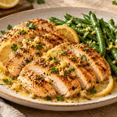 Poulet au citron et à l’ail