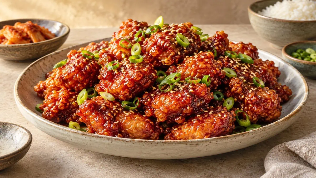 Poulet frit coréen, vue principale