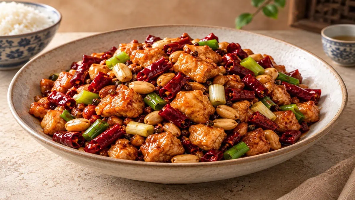 Poulet kung pao, vue principale