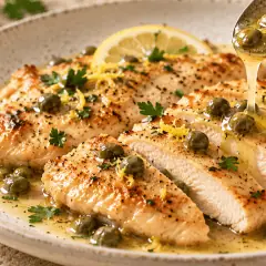 Poulet piccata au citron