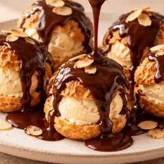 Profiteroles au chocolat