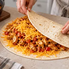Quesadillas au poulet et au fromage