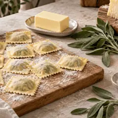 Ravioli au beurre de sauge