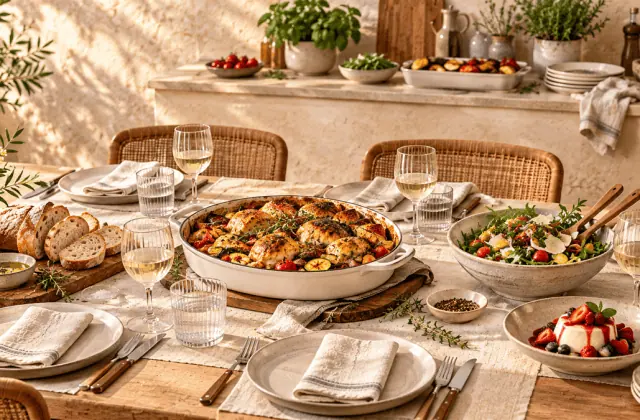 Recevoir des invités : menu, rétroplanning et organisation