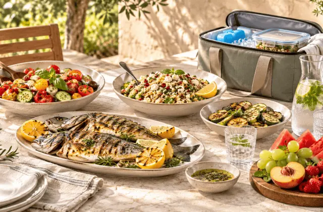 Repas d’été : menus frais et conservation par forte chaleur