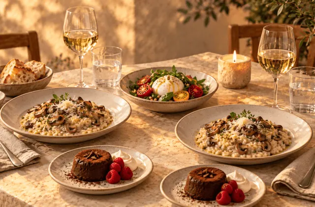 Repas romantique à deux : menus, quantités et rétroplanning