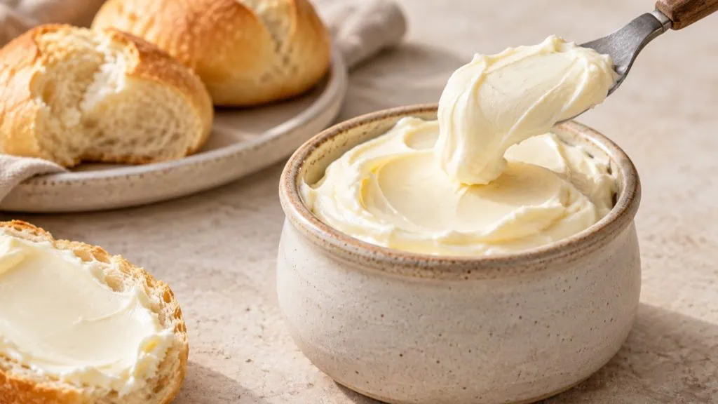 Fromage crémeux brésilien requeijão dans un pot en grès