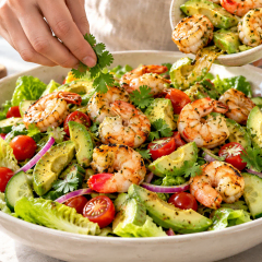 Salade avocat-crevettes