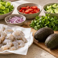 Salade avocat-crevettes