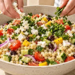 Salade de couscous perlé à la feta