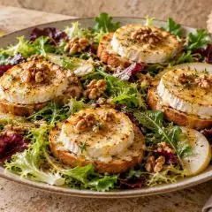 Salade de chèvre chaud