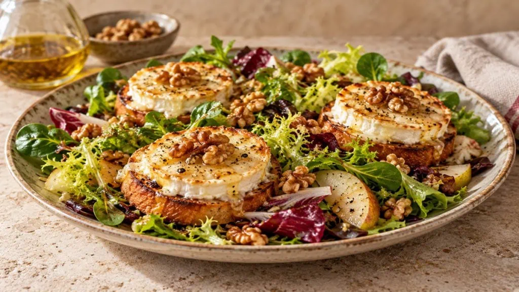 Salade de chèvre chaud, vue principale