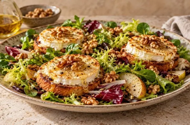 Salade de chèvre chaud, vue principale