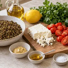 Salade de lentilles et feta