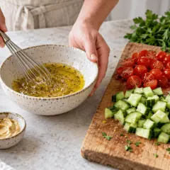 Salade de lentilles et feta