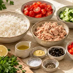 Salade de riz au thon