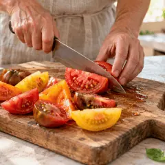 Salade tomates-burrata