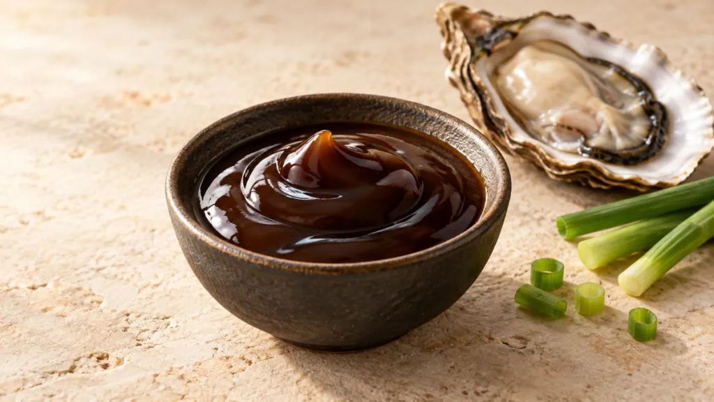 Sauce d’huître épaisse dans un bol en céramique