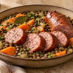 Saucisse de Morteau aux lentilles