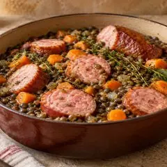 Saucisse de Morteau aux lentilles
