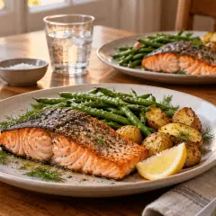 Saumon à la poêle