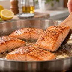 Saumon sauce citron-aneth