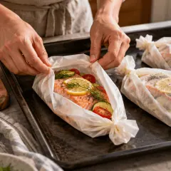 Saumon en papillote express