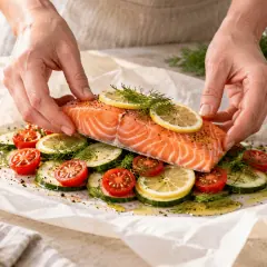 Saumon en papillote express