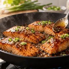 Saumon teriyaki