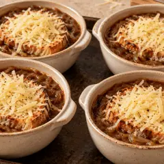 Soupe à l’oignon gratinée