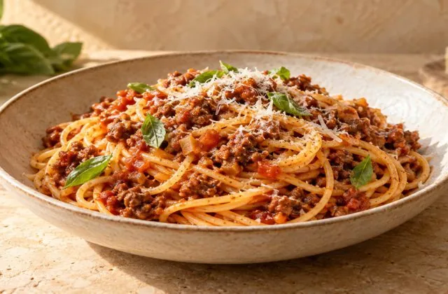 Spaghetti bolognaise – vue principale
